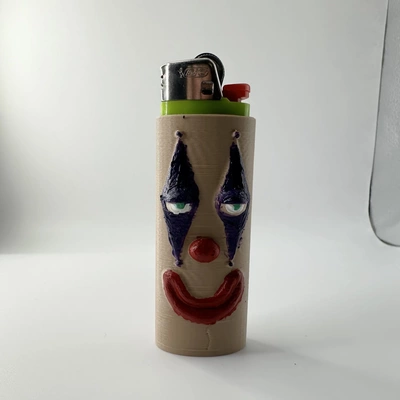 clown lighter case 3d models download creality cloud characters 3d print model - Mito3D