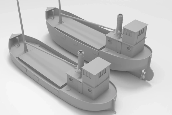 clyde tampon facile bateau vapeur cargaison 3d modèles télécharger créalité nuage 3d print model - Mito3D