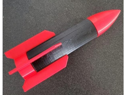 co2 Rakete DIY 3d print model - Mito3D