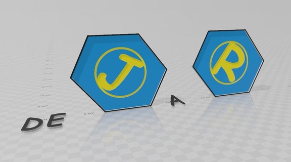 portavasos letra alfabeto herramientas 3d print model - Mito3D