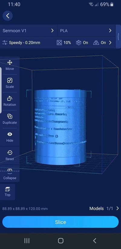 kodlama dolma kalem kulp destek 3d modeller indir creality bulut 3d print model - Mito3D