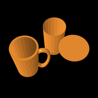cofee Cups & Mugs 3d print model - Mito3D
