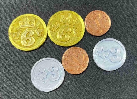 coin everdell 3 3d models download creality cloud Board Game 3d print model - Mito3D
