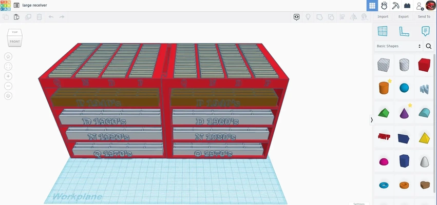 moeda organizador 3d modelos baixar crialidade nuvem 3d print model - Mito3D