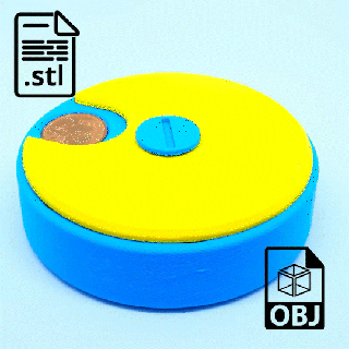 moneda organizador dinero soporte monedas separador 3d print model - Mito3D