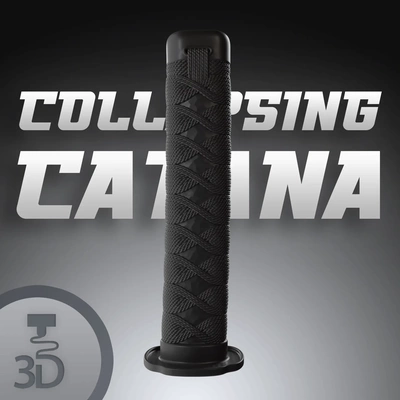 collapsing samurai katana 3d models download creality cloud 3d print model - Mito3D