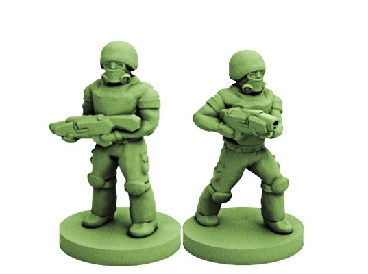 colonial soldiers 18mm scale 3d models download creality cloud 3d print model - Mito3D