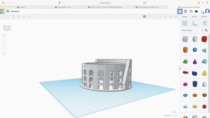 kolezyum in tinkercad 3d modeller indir creality bulut 3d print model - Mito3D