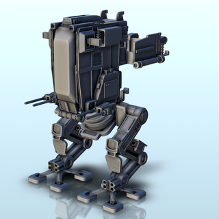 combate robô 31 sci fi Ciência ficção futuro 40k robôs 3d print model - Mito3D
