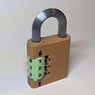 combination padlock Others 3d print model - Mito3D