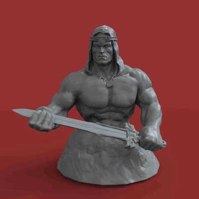 conan barbar 3d modeller indir creality bulut 3d print model - Mito3D