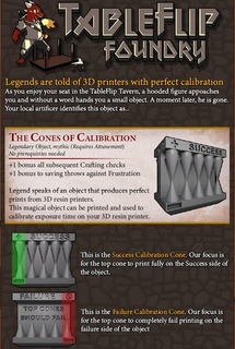 cones calibration tableflip foundry Characters 3d print model - Mito3D