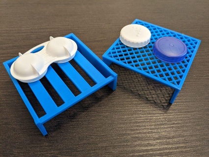 contact case drying trays Household 3d print model - Mito3D