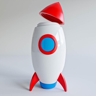 recipiente espaço foguete 3d print model - Mito3D