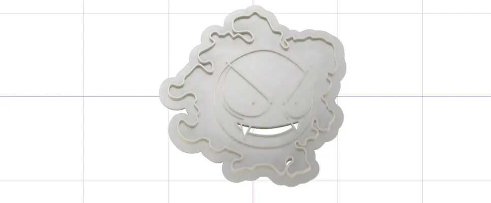 plätzchen cutter inspiriert by pokémon grässlich 3d modelle download realität wolke 3d print model - Mito3D