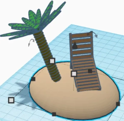 cool desert island 3d models download creality cloud 3d print model - Mito3D