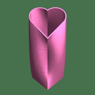 legal coração vaso casa decoração 3d print model - Mito3D