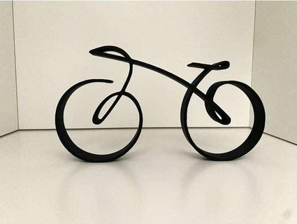 cool minimalistisch Fahrrad Dekor Zuhause Haus 3d print model - Mito3D
