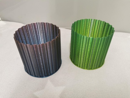 ondulé pot couverture gaine vase mode Ménage 3d print model - Mito3D