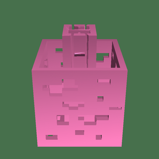 corsário k55 Minecraft minério tecla casa decoração 3d print model - Mito3D