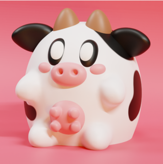 cow Mammal 3d print model - Mito3D
