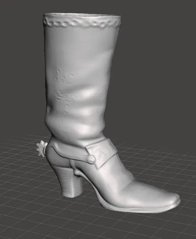 cowboy boot vase 3d models download creality cloud 3d print model - Mito3D