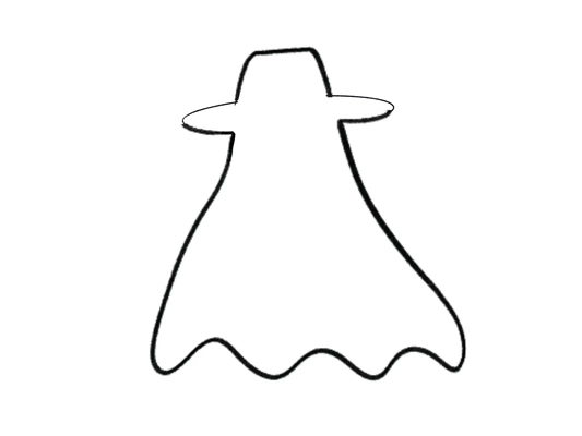 vaquero fantasma galleta cortador 3d modelos descargar crealidad nube 3d print model - Mito3D