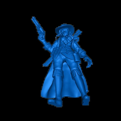 cowgirl 3d modèles télécharger créalité nuage 3d print model - Mito3D