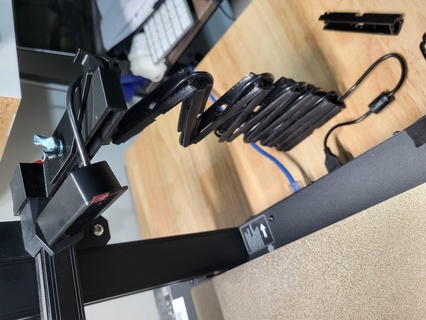 cr 10 Clever Profi Kamera montieren Kabel Management Drucker Teile Zubehör 3d print model - Mito3D
