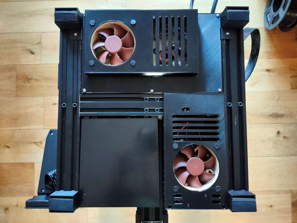 cr-6 se motherboard psu cover set 80mm fan Printer Parts & Accessories 3D print model - Mito3D