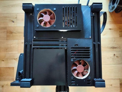 cr-6 se motherboard psu cover set 80mm fan Printer Parts & Accessories 3d print model - Mito3D