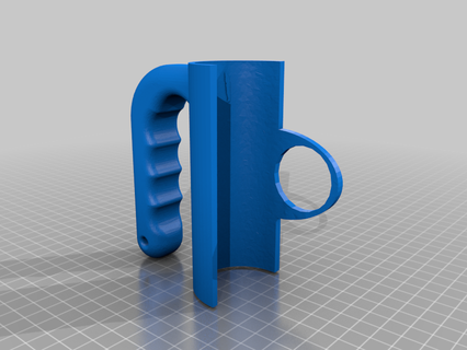 cr scansione lucertola semplice maniglia 3d print model - Mito3D