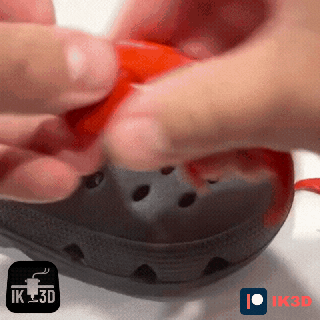 caranguejo pitada crocs charme sapatos acessórios 3d print model - Mito3D