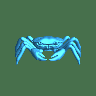 Krabbe Reptilien 3d print model - Mito3D