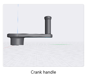 crank handle Others 3d print model - Mito3D