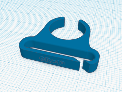 creality cr-10 smart pro ribbon clip Printer Parts & Accessories 3d print model - Mito3D