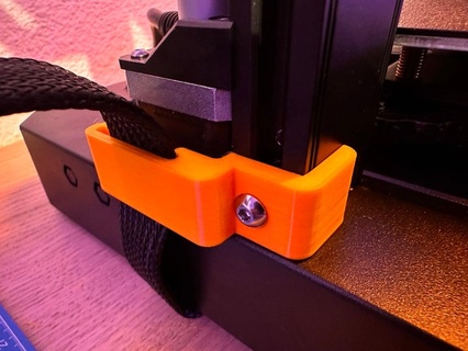 creality ender 3 s1 pro cavo titolare supporto z axis 3D stampanti mod 3d print model - Mito3D