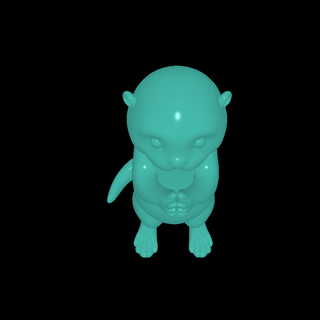 creator https cults3dcom 3d model Arte little cute ott animales 3d print model - Mito3D