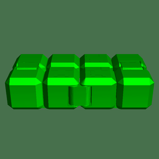 creeper infinity cube Puzzles & Brain-teasers 3d print model - Mito3D