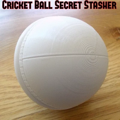 cricket palla segreto stash 3d modelli scarica creality nube gli sport all'aperto 3d print model - Mito3D