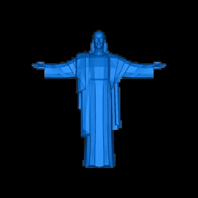 cristo redentore 3d modelli scarica creality nube 3d print model - Mito3D