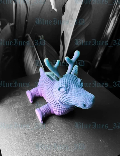 crochet articulated reindeer easy to print 3d models download creality cloud mammal 3d print model - Mito3D
