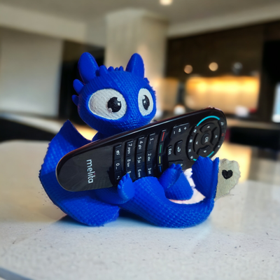 crochet dragon tv remote holder 3d models download creality cloud flying animals 3d print model - Mito3D