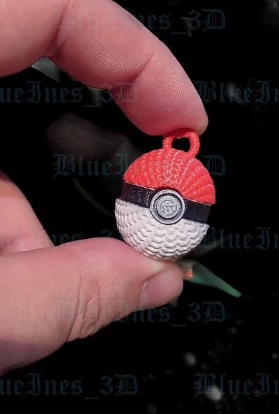 crochê tricotado pokebola 3d modelos baixar crialidade nuvem 3d print model - Mito3D