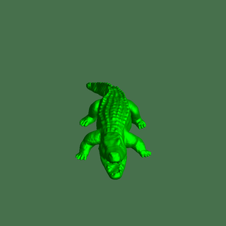 Krokodil Reptilien 3d print model - Mito3D