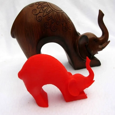 accovacciato elefante 3d modelli scarica creality nube 3d print model - Mito3D