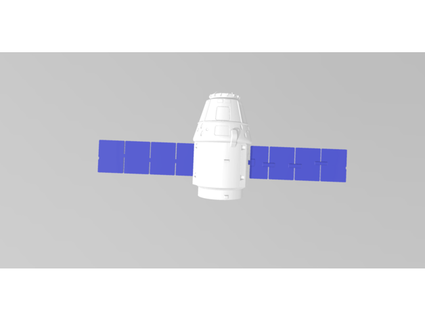 crs cargaison dragon vaisseau spatial capsule v1 v2 faucon 9 satellites 3d print model - Mito3D