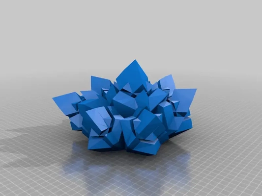 crystal cut terreno 3d modelos descargar crealidad nube 3d print model - Mito3D