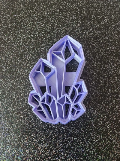 crystal cluster cookie cutter 3d models download creality cloud 3d print model - Mito3D