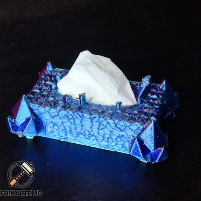 crystal frost tissue cover 3d models download creality cloud home decor 3d print model - Mito3D